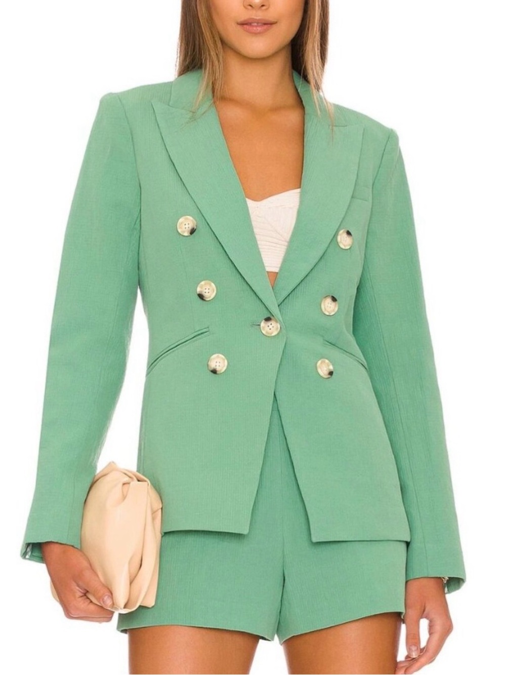 VERONICA BEARD Emsley Jacket in Agate Green, size 4